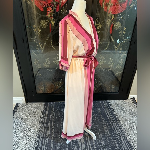 🩷CIEBON-Carmine Stripe Elbow Sleeve Shirtdress🩷 - Picture 11 of 13